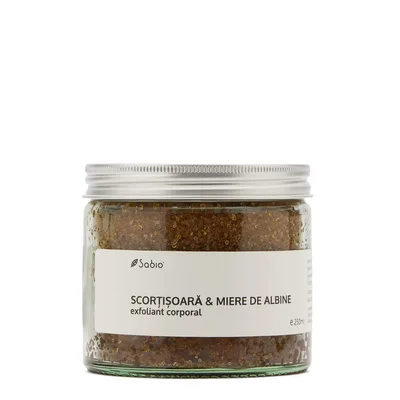 Exfoliant cu scortisoara si miere de albine, 250ml, Sabio