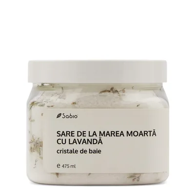 Sare de la Marea Moarta cu lavanda, 475ml, Sabio