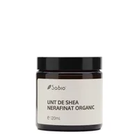 Unt de Shea nerafinat organic, 120ml, Sabio