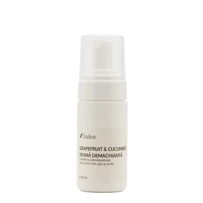 Spuma demachianta pentru ten mixt gras si acneic, 100ml, Sabio