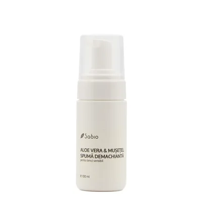 Spuma demachianta cu aloe vera si musetel, 100ml, Sabio
