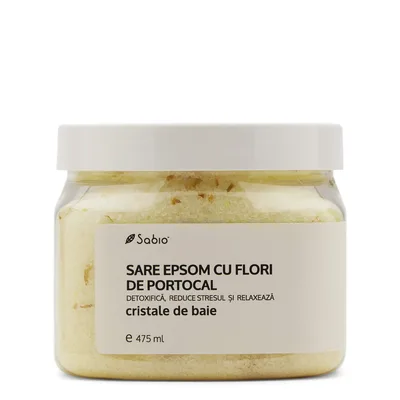 Sare Epsom cu flori de portocal, 475ml, Sabio