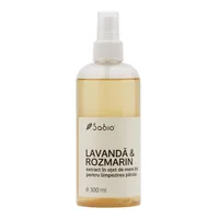 Extract pentru clatirea parului cu lavanda si rozmarin in otet de mere Bio, 300ml, Sabio