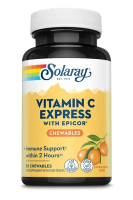 Vitamin C Express Solaray, 30 comprimate masticabile, Secom