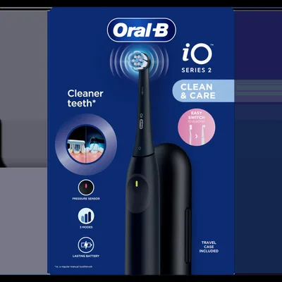 Periuta de dinti electrica iO2 Negru, 1 bucata, Oral-B