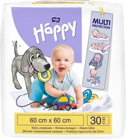 Aleze igienice absorbante Happy 60x60cm, 30 bucati, Bella Baby