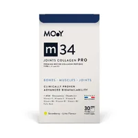 Colagen bovin pentru articulatii cu aroma de capsuni-lime M34, 390g, Molecules of Youth