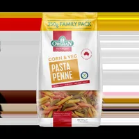 Paste penne din porumb si legume, 350g, Orgran