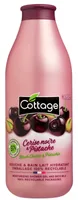 Gel de dus si lapte de baie cu extract de cirese negre si fistic, 750ml, Cottage
