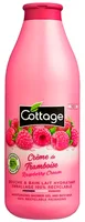 Gel de dus si Lapte de baie cu zmeura, 750ml, Cottage
