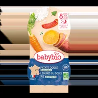 Meniu eco din cartofi dulci si legume +8luni, 2 x 200g, BabyBio