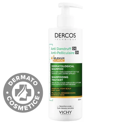 Sampon tratament anti-matreata uscata Dercos, 390ml, Vichy
