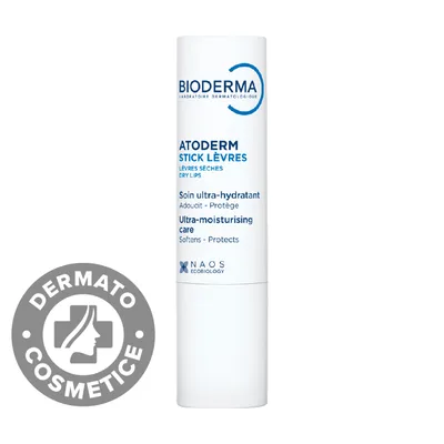 Stick pentru buze Atoderm, 4g, Bioderma