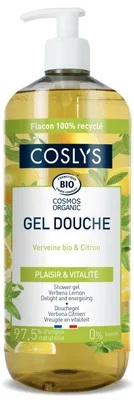 Gel de dus bio hidratant cu pH neutru cu verbina si lamaie, 1000ml, Coslys