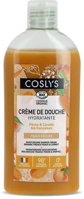 Crema de dus bio hidratanta cu Piersici si Morcovi, 1000ml, Coslys