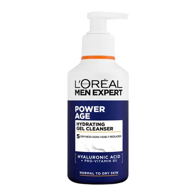 Gel de curatare pentru ten uscat cu acid hialuronic si Pro-Vit  B5, 260ml, L'oreal Men Expert