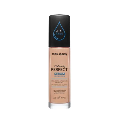 Fond de ten Serum Naturally Perfect All Skin Tones 15 Cold, 30ml, Miss Sporty