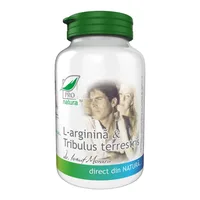 L-arginina si Tribulus Terrestris, 150 capsule, Pro Natura