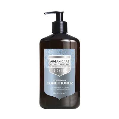 Balsam fortifiant cu biotina pentru par uscat sau deteriorat, 400ml, Arganicare