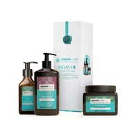 Set trio cu Ulei de Argan pentru hidratare intensa si hranirea parului, Arganicare