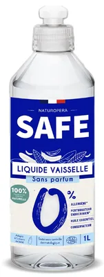 Detergent bio pentru vase fara parfum sau alergeni, 1l, Safe