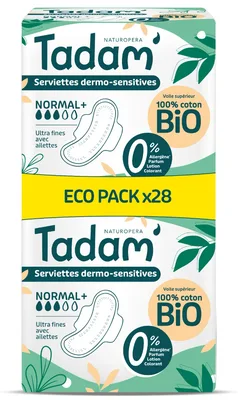 Absorbante BIO hipoalergenice Ultra Normal, 16 bucati, Tadam