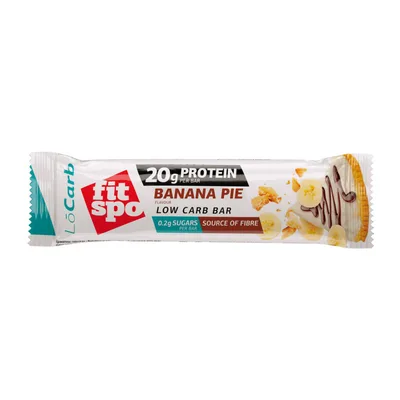 Baton proteic cu placinta cu banane Locarb, 60g, FitSpo
