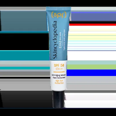 Crema faciala cu protectie solara minerala SPF50 cu Oxid de Zinc Acid Hialuronic si Peptide, 40ml, Skincyclopedia