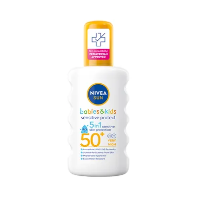 Spray de protectie solara pentru copii SPF 50+ Sensitive Protect, 200ml, Nivea