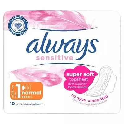 Absorbante Ultra Sensitive Normal, 20 bucati, Always