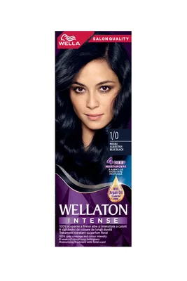Vopsea de par permanenta Negru Albastrui 1.0 Wellaton, 110ml, Wella