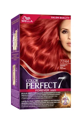 Vopsea de par permanenta Rosu Vulcanic 77/44 Color Perfect, 135ml, Wella