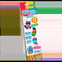 Set plastilina Lovin Neon&Classic Dough, 12 x15g, Oktoclay