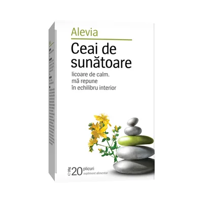 Ceai de sunatoare, 40 plicuri, Alevia