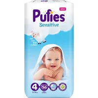 Scutece Sensitive 6-10 kg Nr. 3, 66 bucati, Pufies