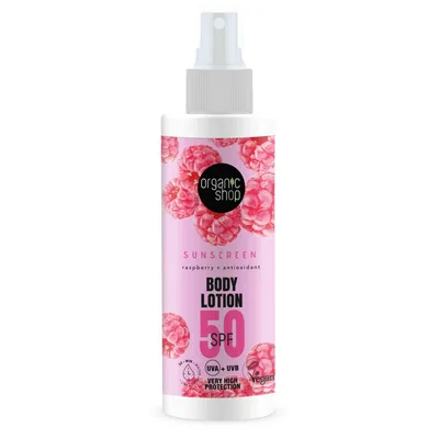 Lotiune de corp cu protectie solara SPF50, 150ml, Organic Shop
