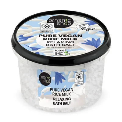 Sare de baie relaxanta Rice Milk, 300g, Organic Shop