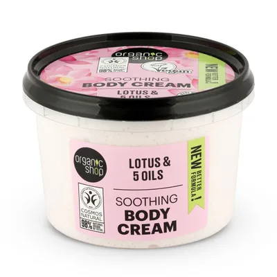 Crema de corp Indian Lotus, 250ml, Organic Shop
