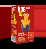 Rulou din fructe cu jucarie, 20g, Bob Snail