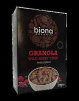 Granola cu fructe de padure crunchy bio, 375g, Biona Organic