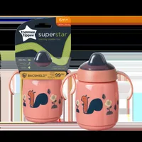 Cana Sippee cu protectie Bacshiled™ pentru +6 luni Roz, 300ml, Tommee Tippee