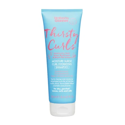 Sampon hidratant pentru parul cret si uscat cu acid hialuronic Thirsty Curls, 250ml, Umberto Giannini