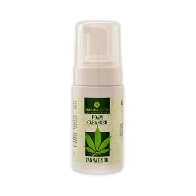 Spuma de curatare faciala cu canabis, 100ml, Fresh Secrets