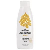 Gel de dus 100% vegan cu prebiotice si vitamina E Musk, 650ml, Aromatics