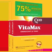 Pachet Vitamax Q10 1 + 75% reducere la al doilea produs, 30 capsule moi, Perrigo