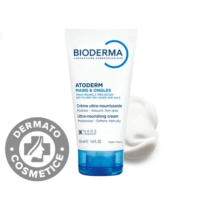 Crema pentru maini si unghii Atoderm, 50ml, Bioderma