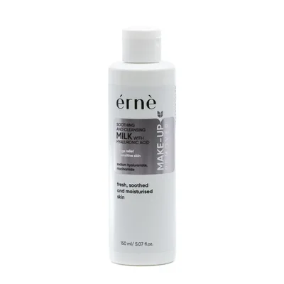 Lapte demachiant pentru piele sensibila cu Acid Hialuronic, 150ml, Erne