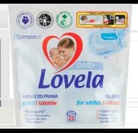 Detergent capsule pentru rufe albe si colorate, 23 capsule, Lovela Baby