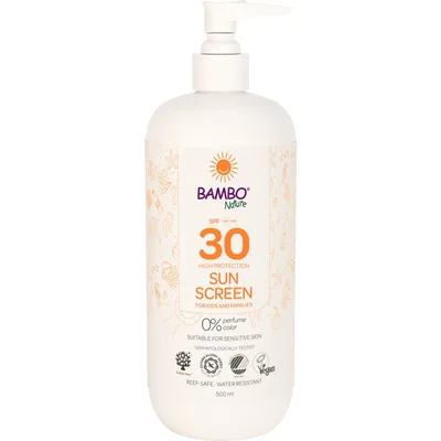 Crema cu protectie solara pentru copii SPF 30, 500ml, Bambo Nature