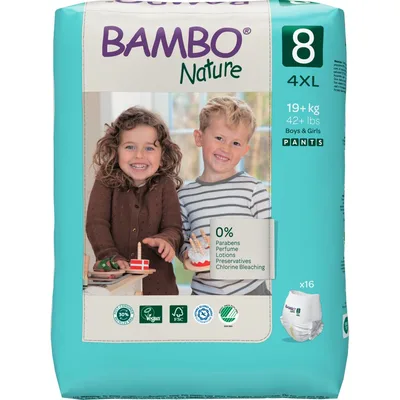Scutece Eco Premium 18+ kg Marimea 7, 40 bucati, Bambo Nature